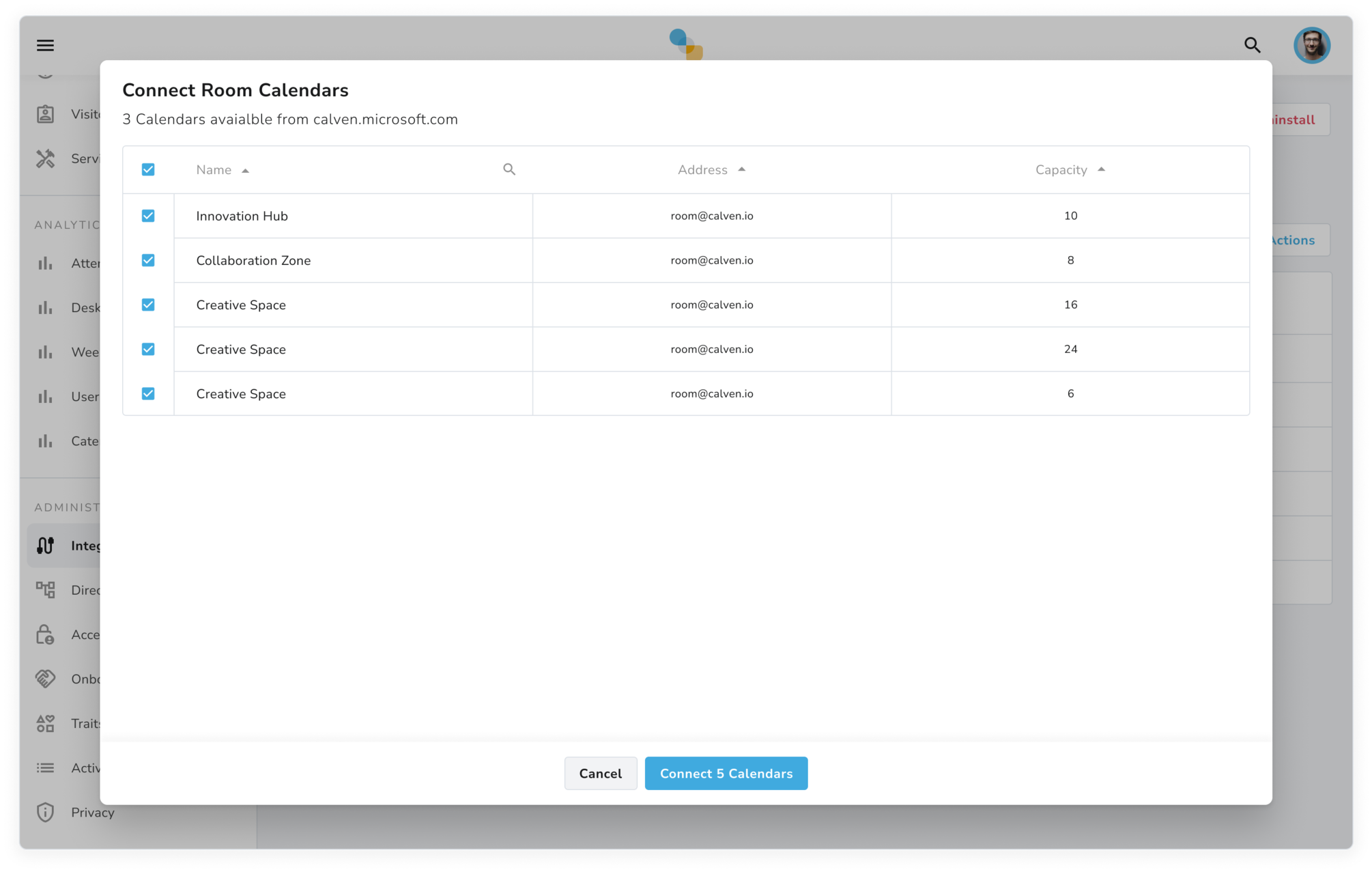 Connect Google Workspace Room Calendars to Calven